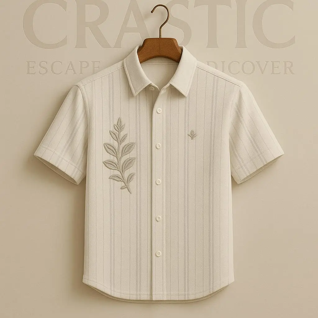 Embroidery printing t-shirt stylish and classic design