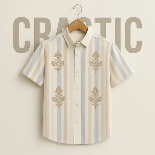 Embroidery printing t-shirt stylish flowers design