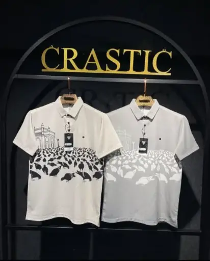 Embroidery printing t-shirt stylish flowers design